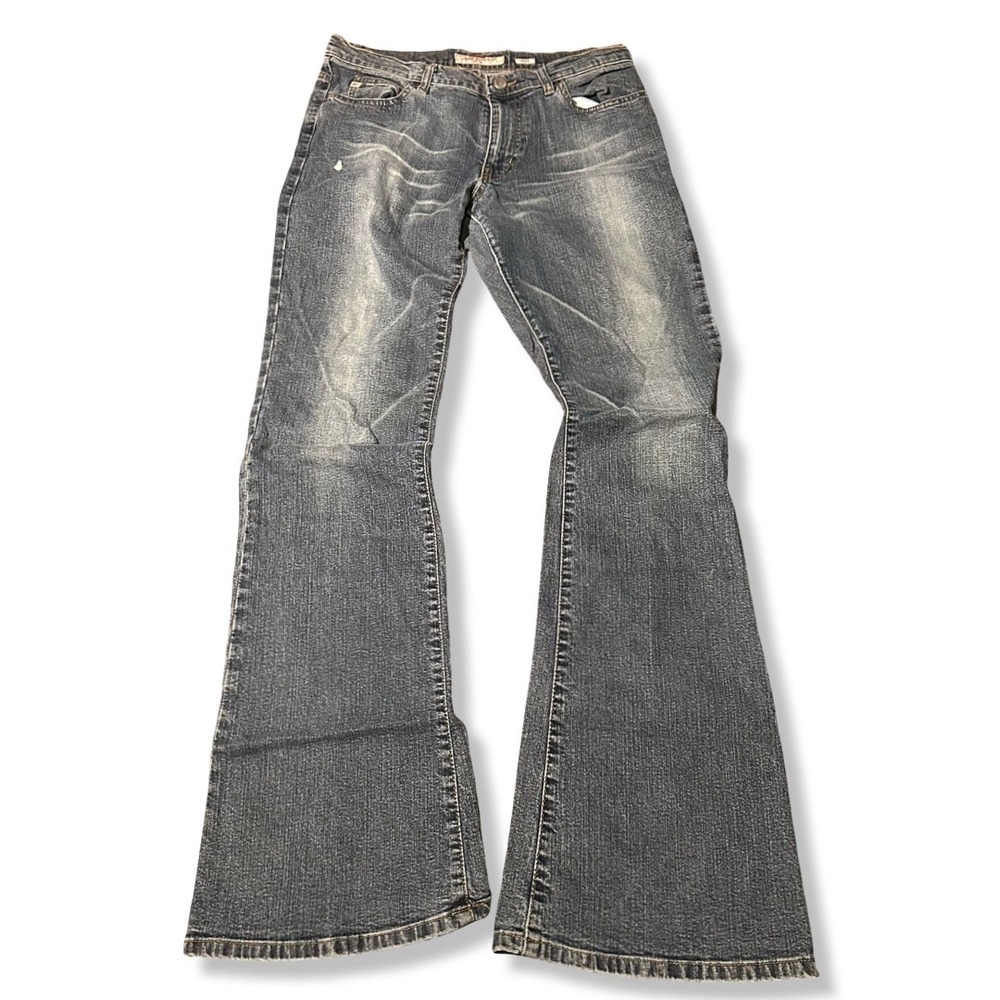 Miss Sixty Flare Jeans Women 29x32 Blue Excellent Low Rise Wide Leg Vintage Y2K